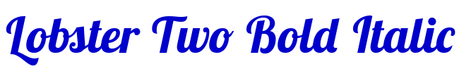 Lobster Two Bold Italic fuente